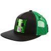 Кепка Jinx Minecraft - Creeper Sequin Youth Snapback Green (JINX-10305)