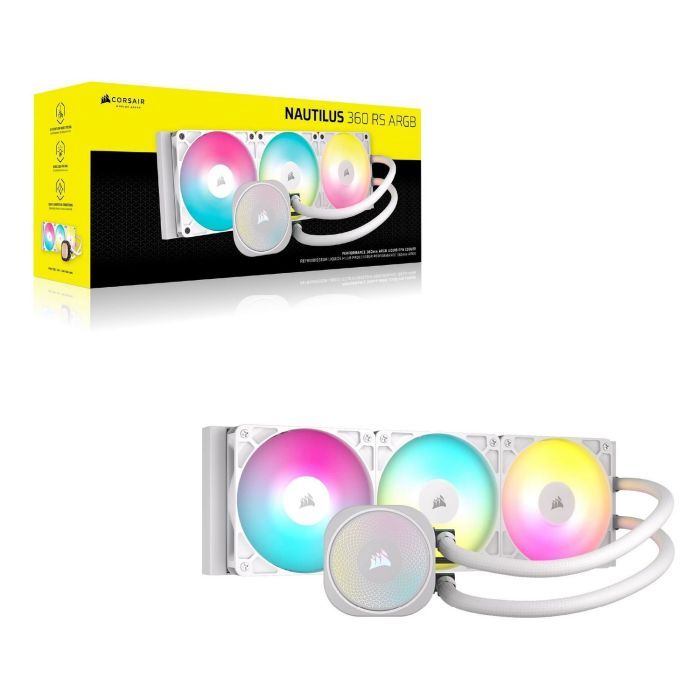 Система жидкостного охлаждения Corsair NAUTILUS 360 ARGB White (CW-9060095-WW) изображение 11