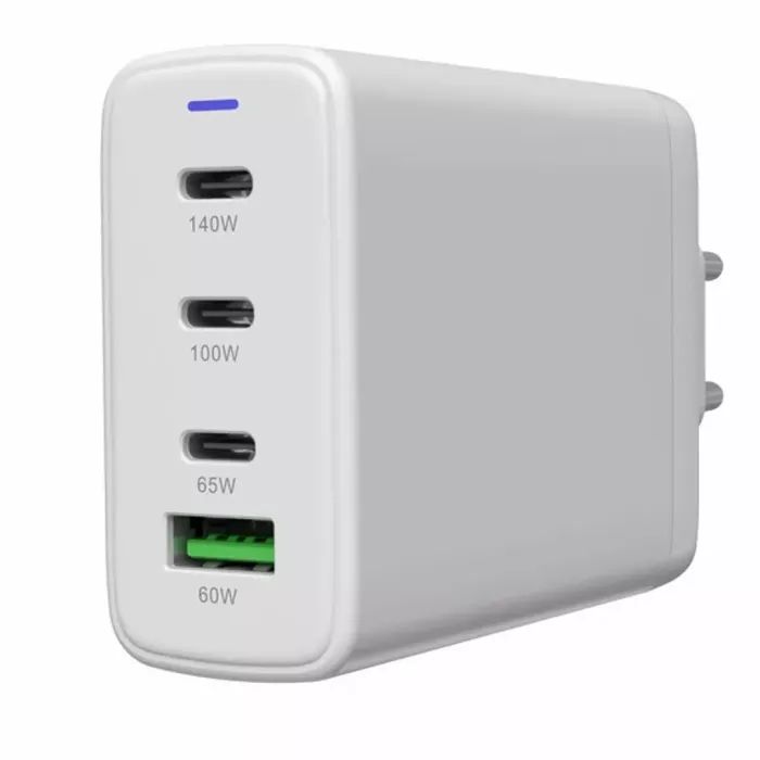 Зарядное устройство Canyon CU140ACC GaN 150W 3xPD 1xQC EU White (CNS-CUW140ACC) изображение 5