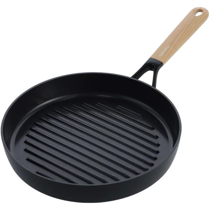 Сковорода GreenPan Eco Smartshape гриль 28 см світле дерево (CC006449-001)