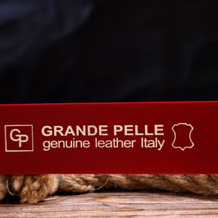 Ремінь Grande Pelle Жіночий з натуральної шкіри Червоний (21475) зображення 9