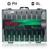 Набор отверток Toptul прецизионных 8шт. PH000-PH0, SL1.2-SL3 (GAAW0802)