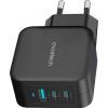 Зарядное устройство Choetech 3xUSB 100W GaN (2хUSB-C+1хUSB-A) Wall Charger black (PD8005-V2-EU-BK) изображение 2