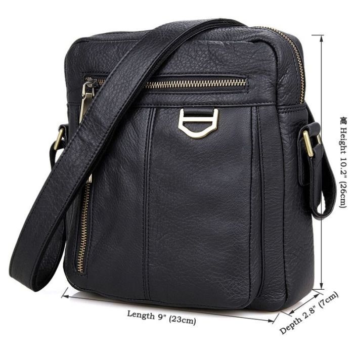 Сумка Vintage Через плечо Черная (14436) изображение 3