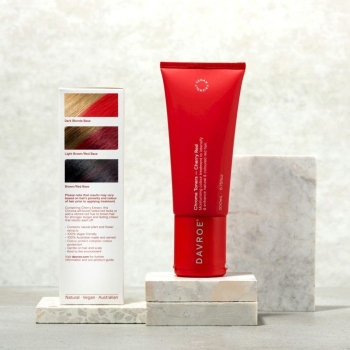 Оттеночный бальзам Davroe Chroma Colour Treatments Cherry Red Toner 200 мл (9326123009500) изображение 3