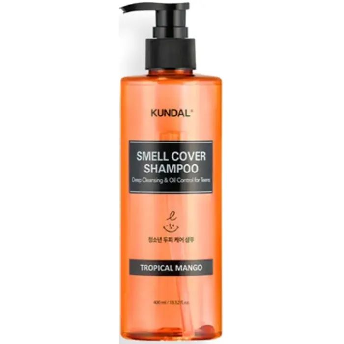 Шампунь Kundal All Day Smell Cover Teens Shampoo Tropical Mango 400 мл (8809809426606)