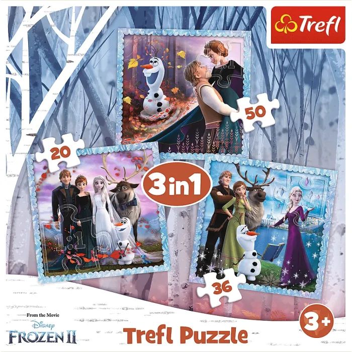 Пазл Trefl Frozen Чарівна історія 3 in1 (5900511348538) зображення 5