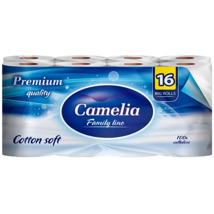 Туалетная бумага Camelia Premium 3 слоя 16 рулонов (8606111248021)