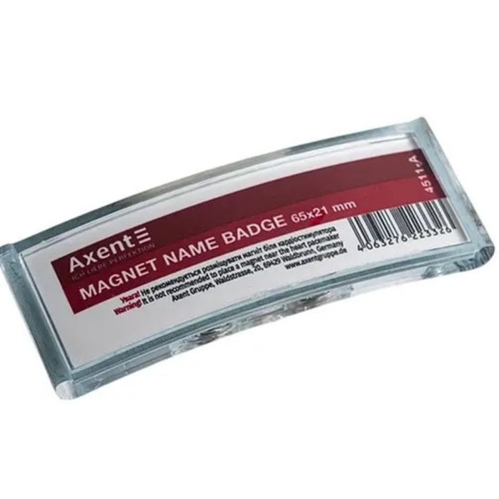 Бейдж Axent акриловый на магните 4511 (65х21 мм) (4511-A)