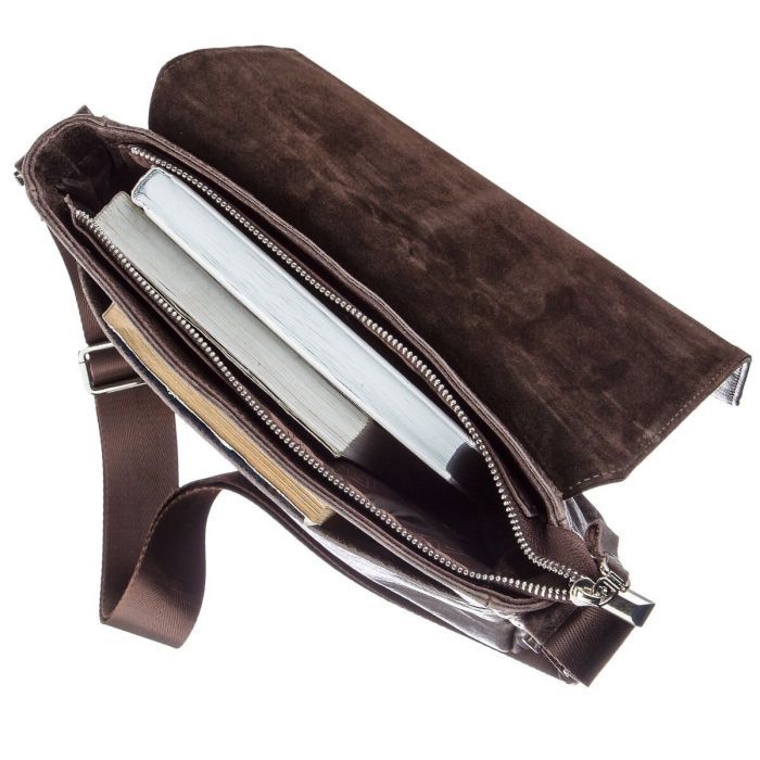 Сумка Shvigel Мессенджер Коричневая (00795) изображение 6
