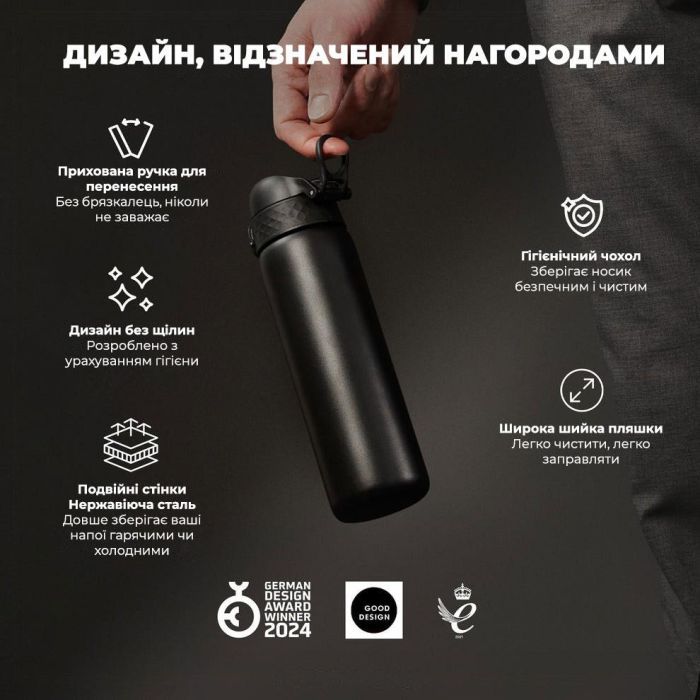 Пляшка для води ION8 OneTouch Vacuum Insulated 500 мл Blue (I8TS500BLU) зображення 4