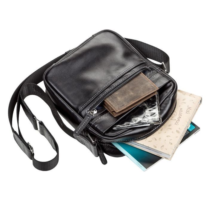 Сумка Shvigel Шкіряна Коричнева (11089) зображення 5