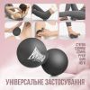 Массажный мяч PowerPlay PP-4355 Silicone Lacrosse Peanut Ball (6.3х12.6см) Чорний (PP-4355_Black) изображение 10