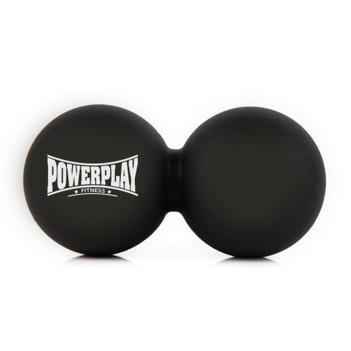 Массажный мяч PowerPlay PP-4355 Silicone Lacrosse Peanut Ball (6.3х12.6см) Синій (PP-4355_Blue)