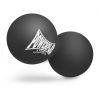 Массажный мяч PowerPlay PP-4355 Silicone Lacrosse Peanut Ball (6.3х12.6см) Чорний (PP-4355_Black) изображение 2