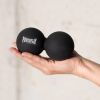 Массажный мяч PowerPlay PP-4355 Silicone Lacrosse Peanut Ball (6.3х12.6см) Чорний (PP-4355_Black) изображение 3