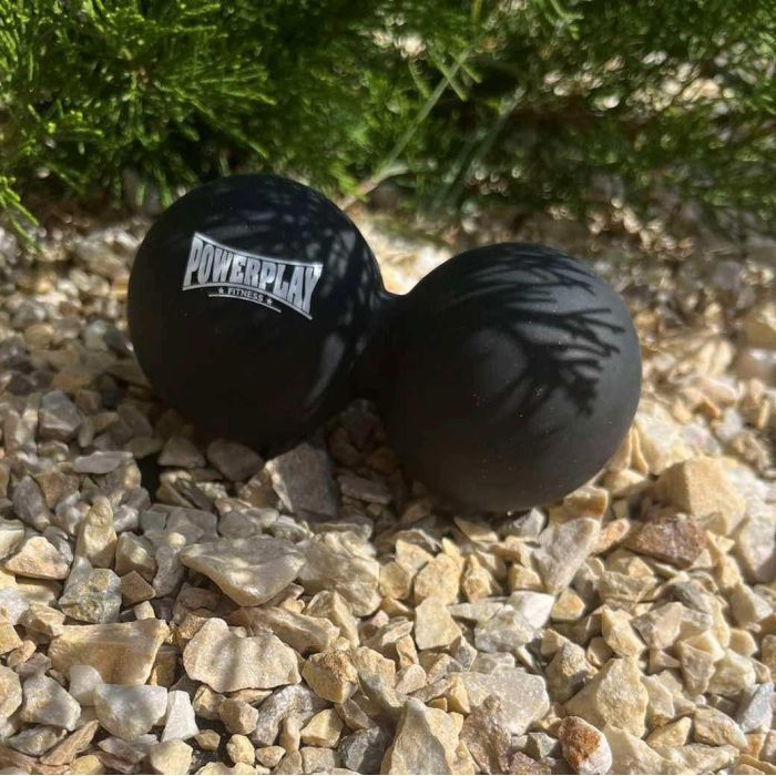 Массажный мяч PowerPlay PP-4355 Silicone Lacrosse Peanut Ball (6.3х12.6см) Синій (PP-4355_Blue) изображение 4