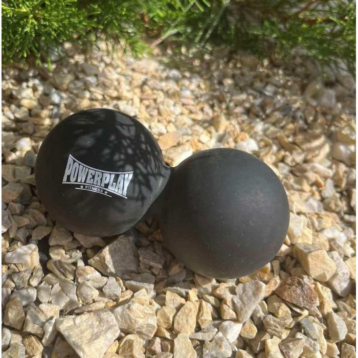 Массажный мяч PowerPlay PP-4355 Silicone Lacrosse Peanut Ball (6.3х12.6см) Синій (PP-4355_Blue) изображение 5