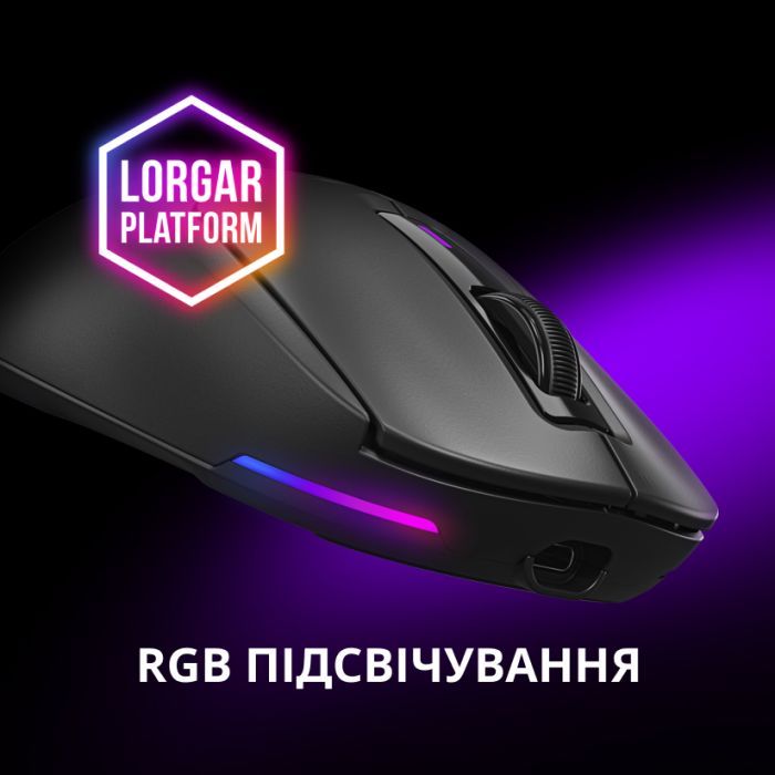 Мышка Lorgar MSA10W Wireless Gaming White (LRG-MSA10W-WH) изображение 9