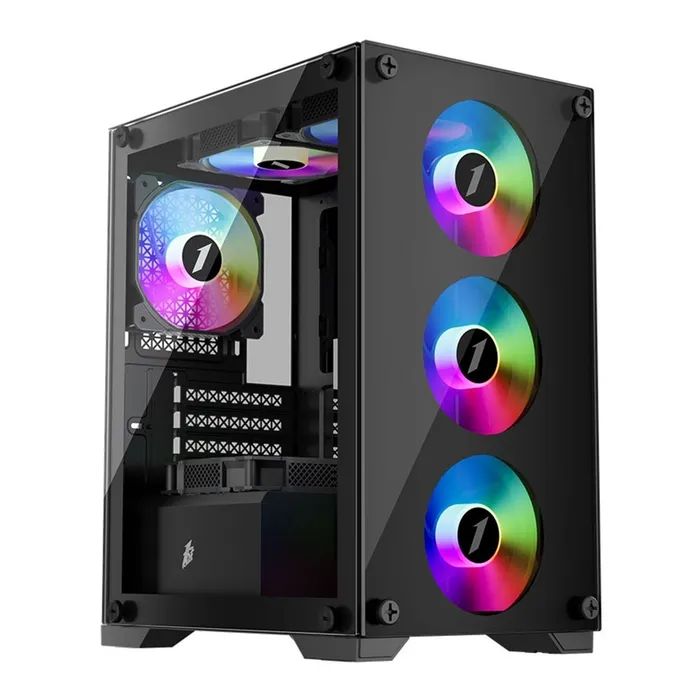 Корпус 1stPlayer X2-M-BK-4F1