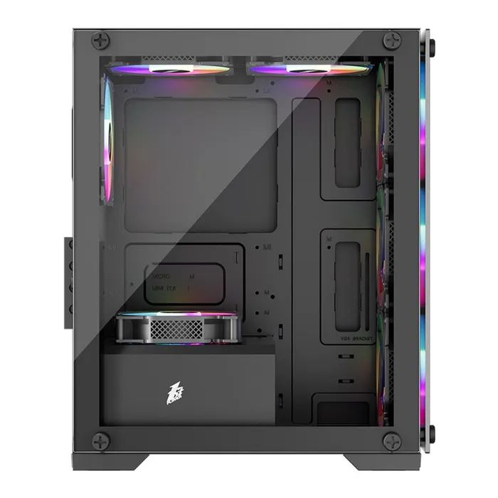 Корпус 1stPlayer X2-M-BK-4F1 изображение 3
