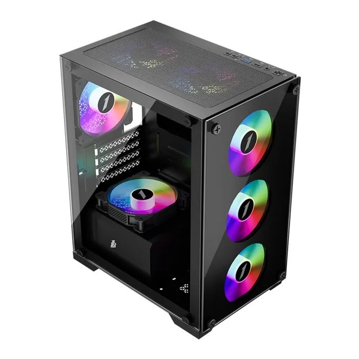 Корпус 1stPlayer X2-M-BK-4F1 изображение 5