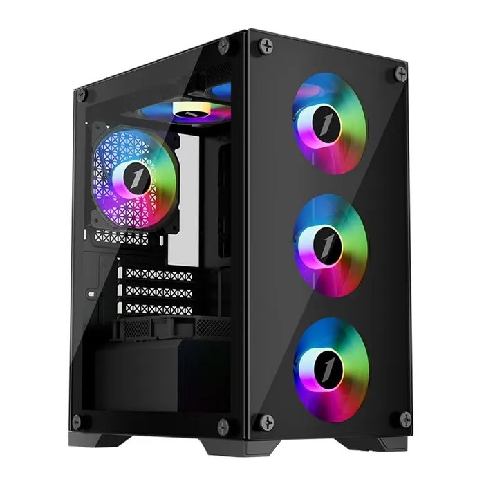 Корпус 1stPlayer X2-M-BK-4F1 изображение 6