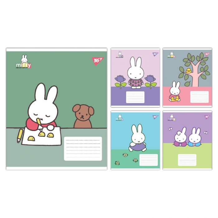 Зошит Yes Miffy Spring А5 18 аркушів клітинка (767627)