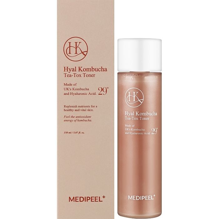 Тонік для обличчя Medi-Peel Hyal Kombucha Tea-Tox Toner Для підвищення еластичності шкіри 150 мл (8809409342474) зображення 2