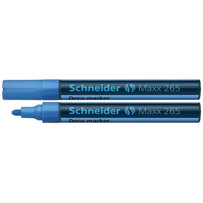 Маркер Schneider MAXX 265 крейдовий 2-3 мм, блакитний (S126510)