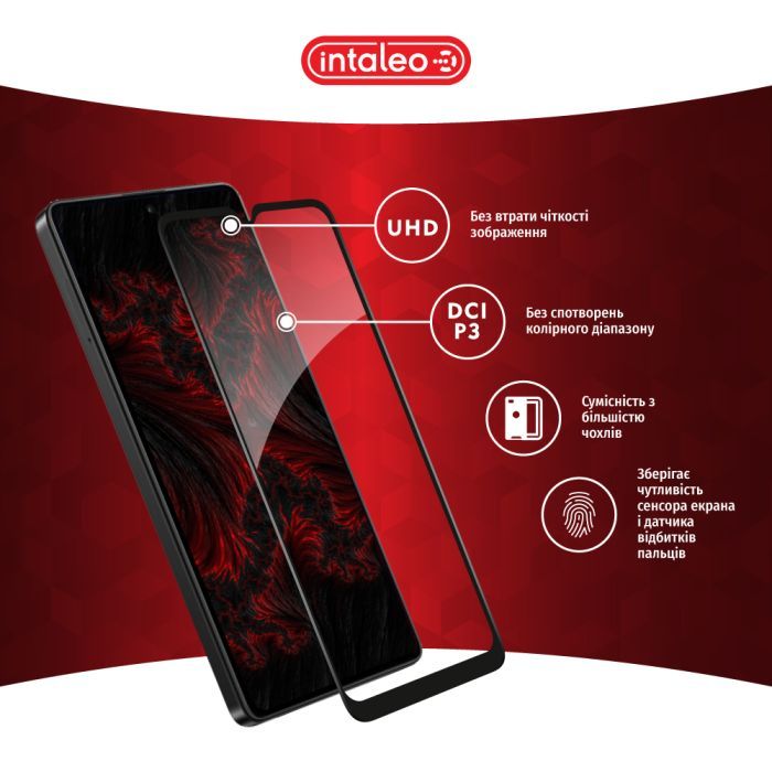 Скло захисне Intaleo Full Glue Xiaomi Poco C50 Black (1283126589683) зображення 4