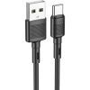 Дата кабель USB 2.0 AM to USB-C 1.0m 3A PVC X83 black HOCO (6931474770905) изображение 2