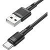 Дата кабель USB 2.0 AM to USB-C 1.0m 3A PVC X83 black HOCO (6931474770905)