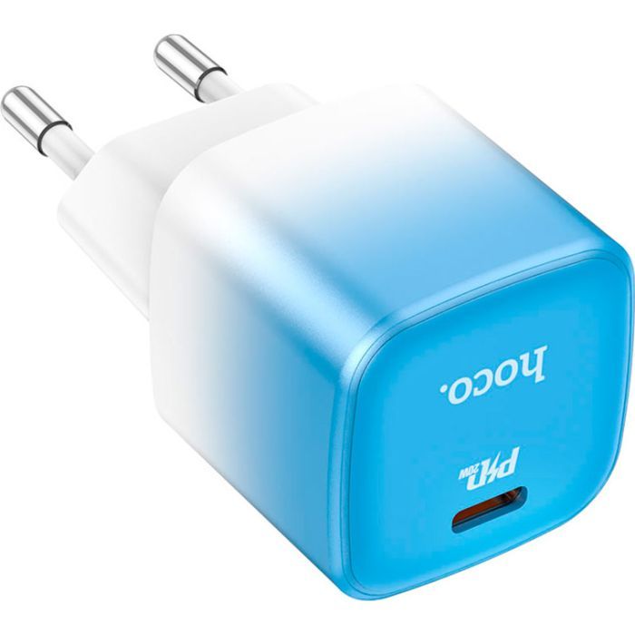 Зарядний пристрій HOCO C101A USB-C PD20W Ice Blue (6931474769374) зображення 5