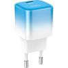Зарядний пристрій HOCO C101A USB-C PD20W Ice Blue (6931474769374)