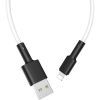 Дата кабель USB 2.0 AM to Lightning 1.0m 2.4A silicone BX31 white BOROFONE (6931474710369) изображение 3