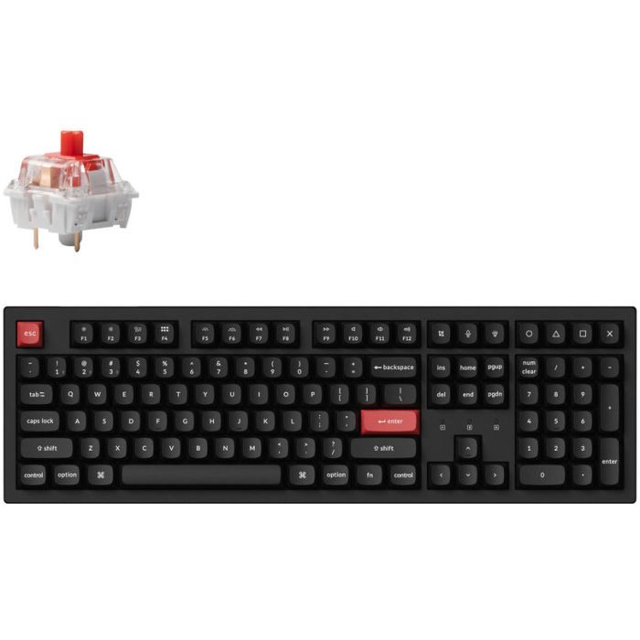 Клавиатура Keychron K10 PRO K pro Red Hot-Swap Wireless/Bluetooth/USB-А UA Black (K10P-H1-UA)