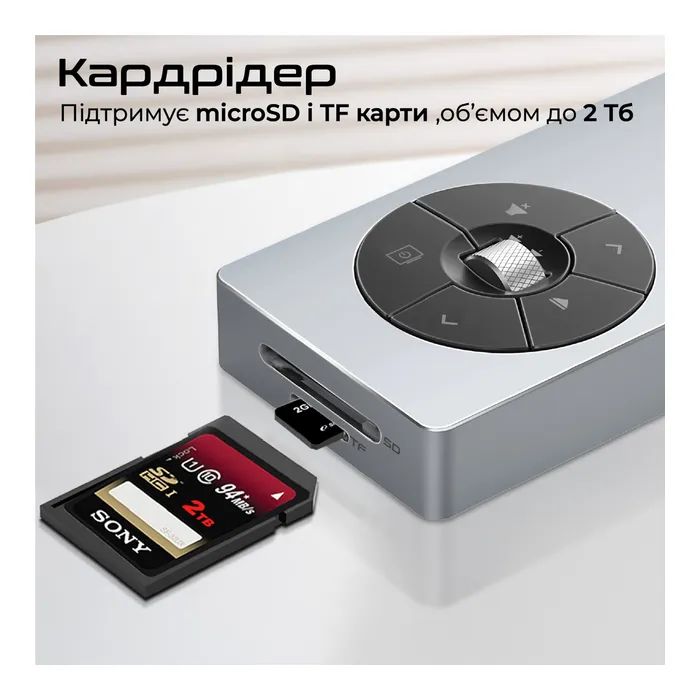 Концентратор Promate USB-C 14-in-1 Promate comandhub-pro (comandhub-pro) зображення 6