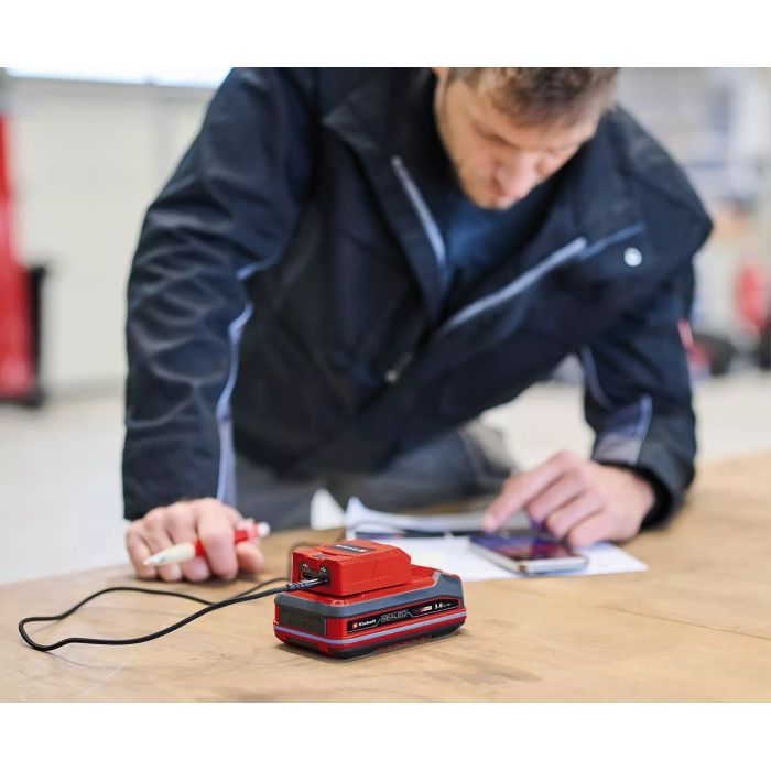 Зарядний пристрій Einhell USB акумуляторний TC-CP 18 Li USB A/C - Solo, PXC, 18В, Type-A/Type-C, 2A (4514148) зображення 3