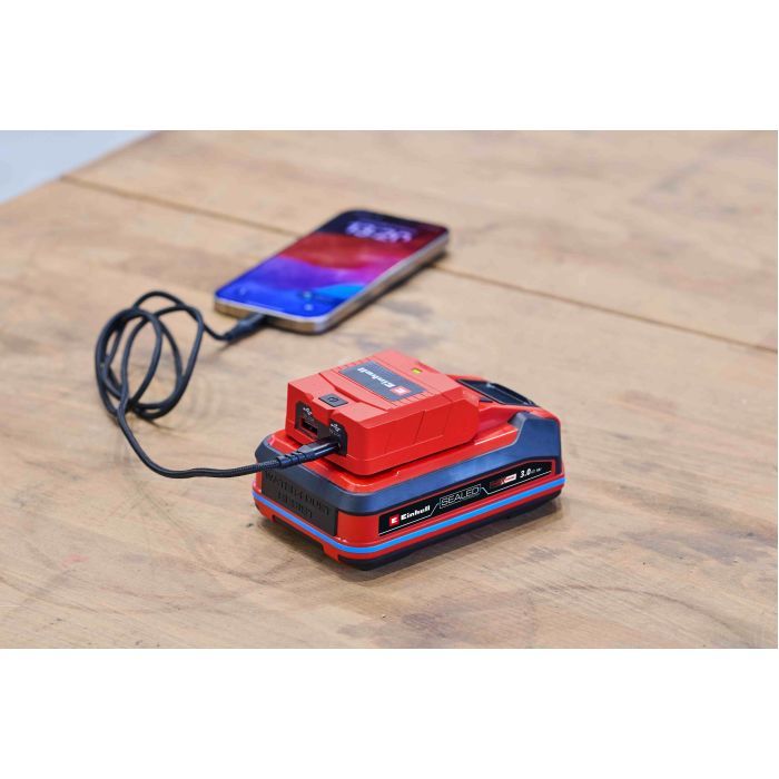 Зарядний пристрій Einhell USB акумуляторний TC-CP 18 Li USB A/C - Solo, PXC, 18В, Type-A/Type-C, 2A (4514148) зображення 5