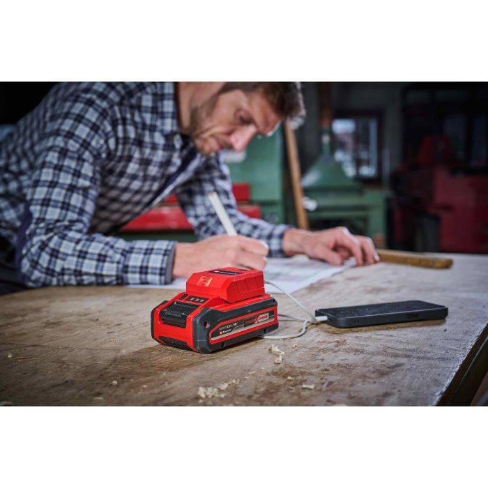 Зарядний пристрій Einhell USB акумуляторний TC-CP 18 Li USB A/C - Solo, PXC, 18В, Type-A/Type-C, 2A (4514148) зображення 6