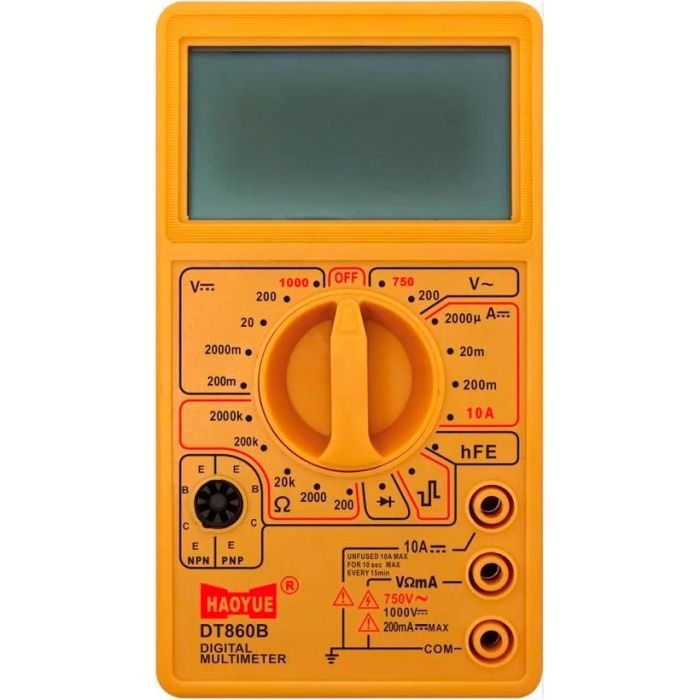 Цифровой мультиметр HAOYUE DT-860B, щупи, Box (HAOYUE DT-860B)