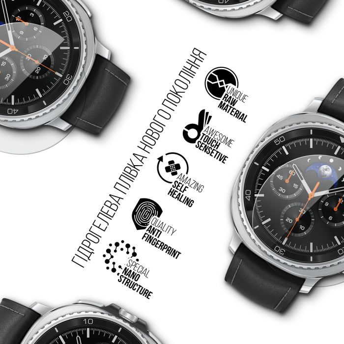 Пленка защитная Armorstandart hydrogel Samsung Galaxy Watch 8 Classic 46mm 6 шт. (ARM87438) изображение 2