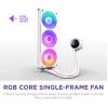 Система жидкостного охлаждения NZXT Kraken Plus RGB V2-360 mm AIO liquid cooler Wh (RL-KR360-W2) изображение 3