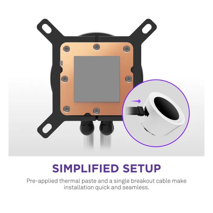 Система жидкостного охлаждения NZXT Kraken Plus RGB V2-360 mm AIO liquid cooler Wh (RL-KR360-W2) изображение 4