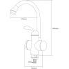 Проточный водонагреватель AQUATICA LZ 3.0кВт 0.4-5бар для кухн (9795103) изображение 2