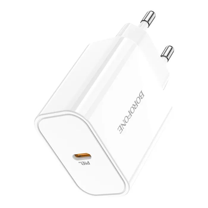 Зарядний пристрій BOROFONE BA57A USB-C PD20W white (6931474745538) зображення 2