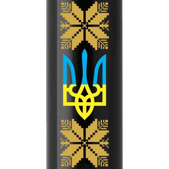 Ручка кулькова Parker IM 17 UKRAINE Black GT BP Тризуб з жовтим орнаментом (22032_T1366u) зображення 2