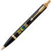 Ручка кулькова Parker IM 17 UKRAINE Black GT BP Тризуб з жовтим орнаментом (22032_T1366u) зображення 3