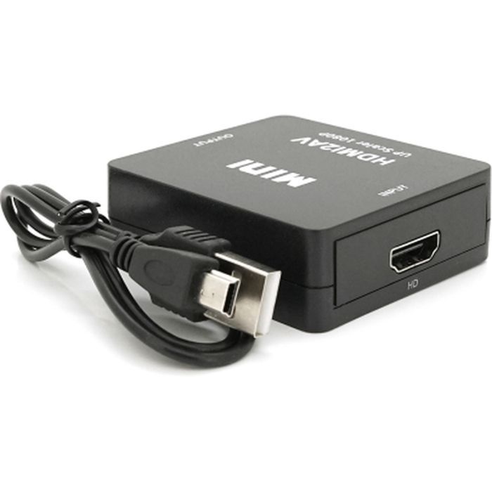 Перехідник HDMI F to 3xRCA F AV 720P/1080P black Voltronic (YT-CM-HDMI/AV-B) зображення 2 Перехідник HDMI F to 3xRCA F AV 720P/1080P black Voltronic (YT-CM-HDMI/AV-B) зображення 2